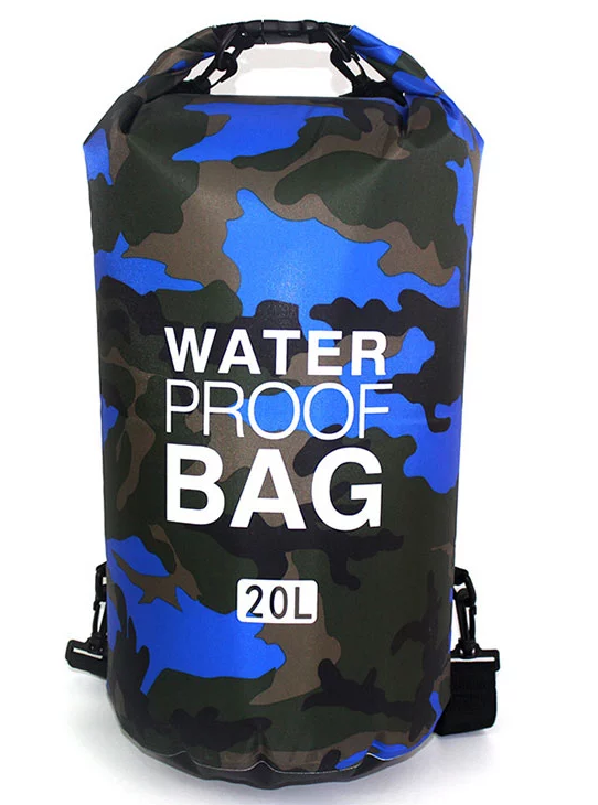 Camouflage Storage Dry Bag With Shoulder Strap